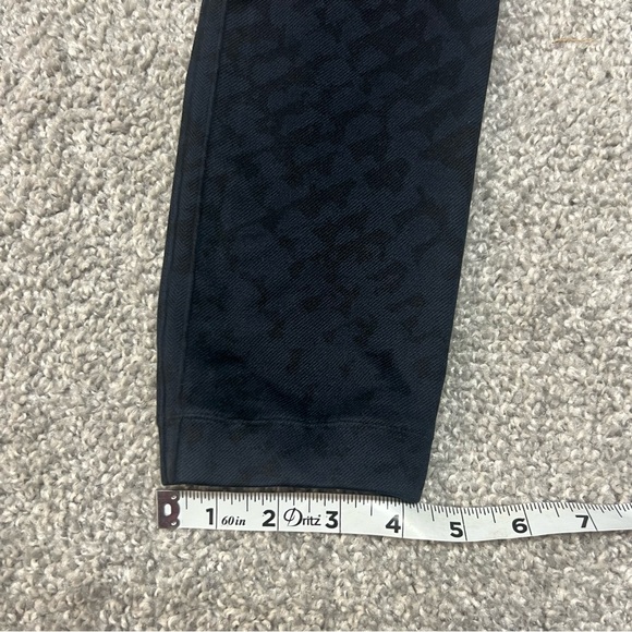 Spanx Leggings Womens 1X Blue Black Geometric Seamless Mid Rise Pull-On Nylon - Picture 3 of 7